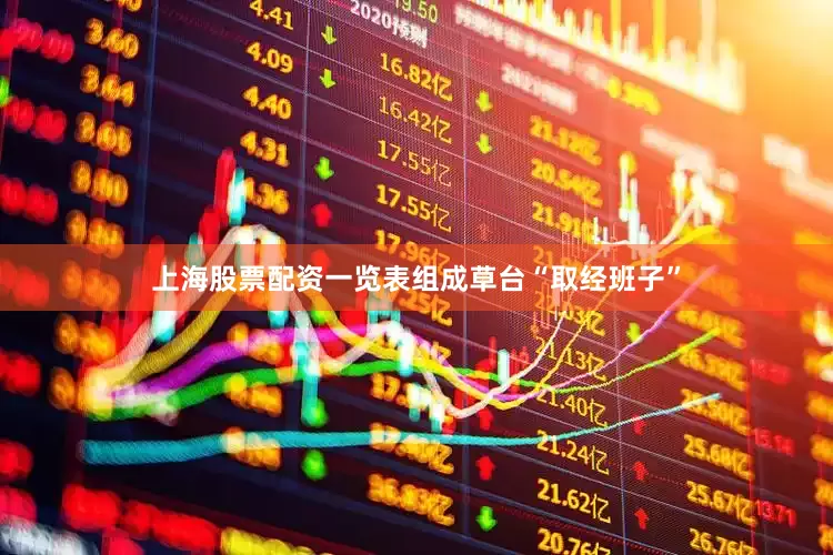 上海股票配资一览表组成草台“取经班子”